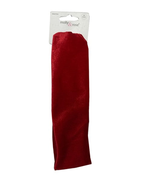 Molly And Rose Velvet Finish Soft Stretch Head Band